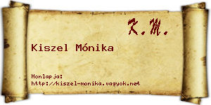 Kiszel Mónika névjegykártya