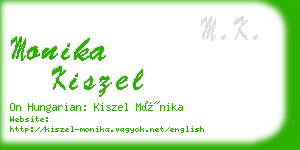 monika kiszel business card